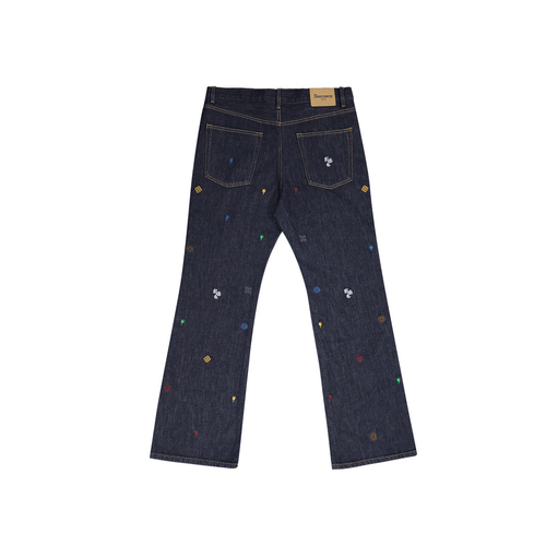 Unisex Embroidery Jeans