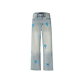 Unisex Lightning Bolt Jeans Light Wash
