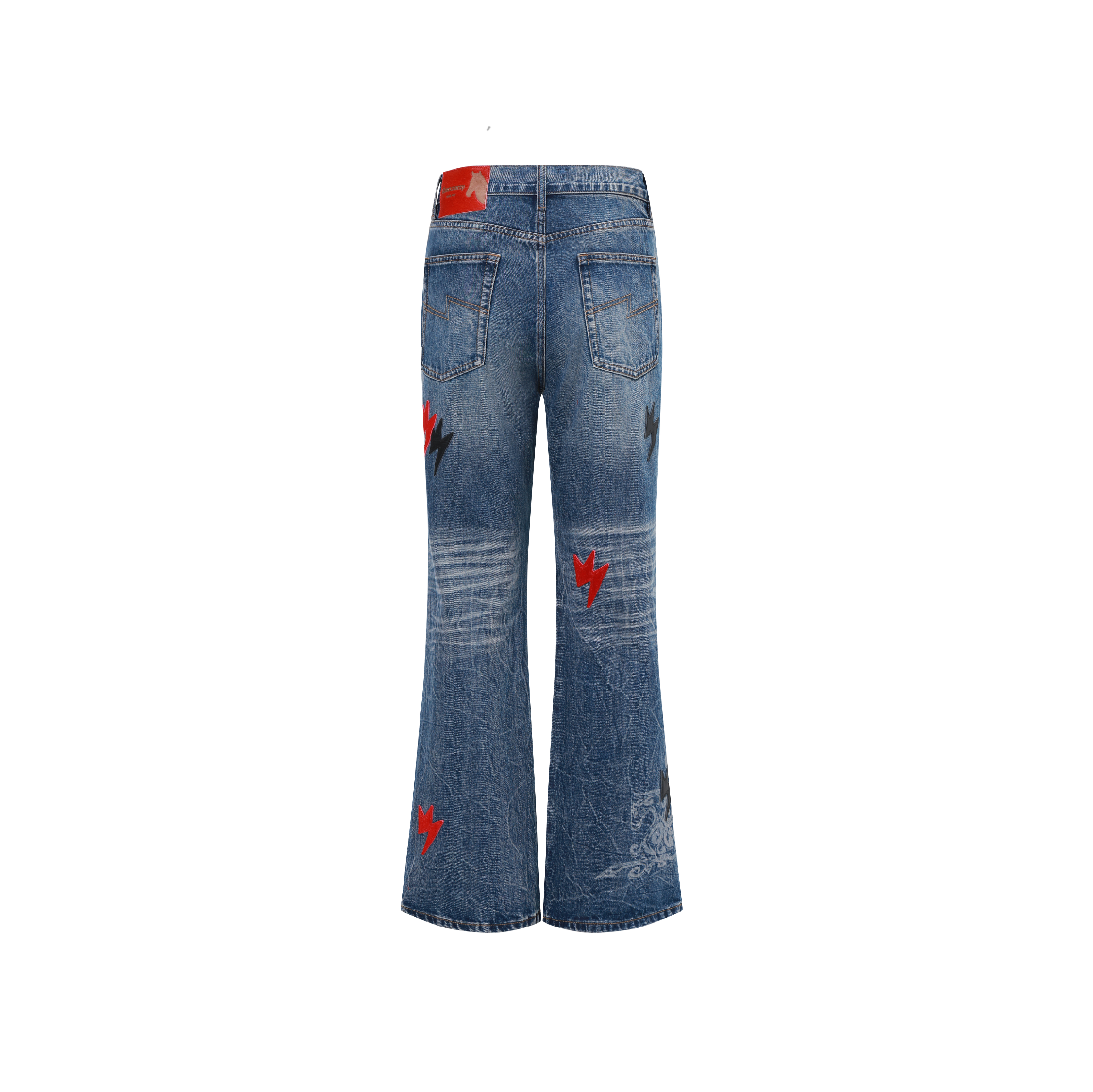 Unisex Horse Year Jeans Medium Wash