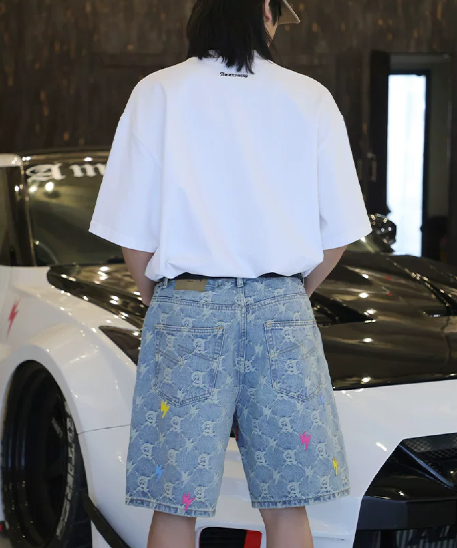 Unisex Full Print Logo Short Pants