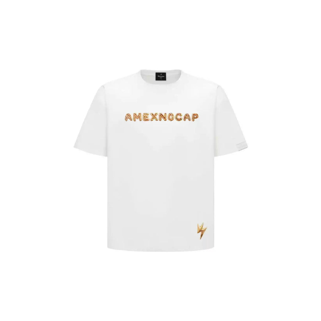 Unisex Balloon Print Tee White