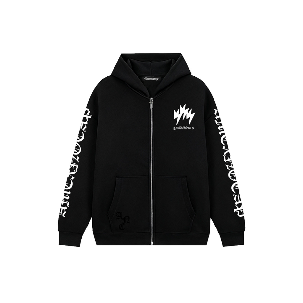 Unisex Logo Graphic Zip-Up Hoodie