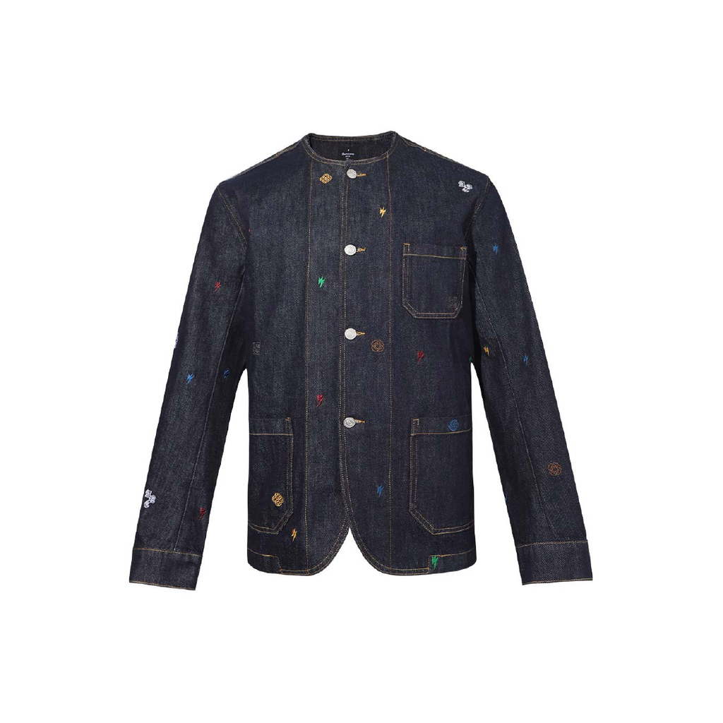 Unisex Embroidery Denim Jacket