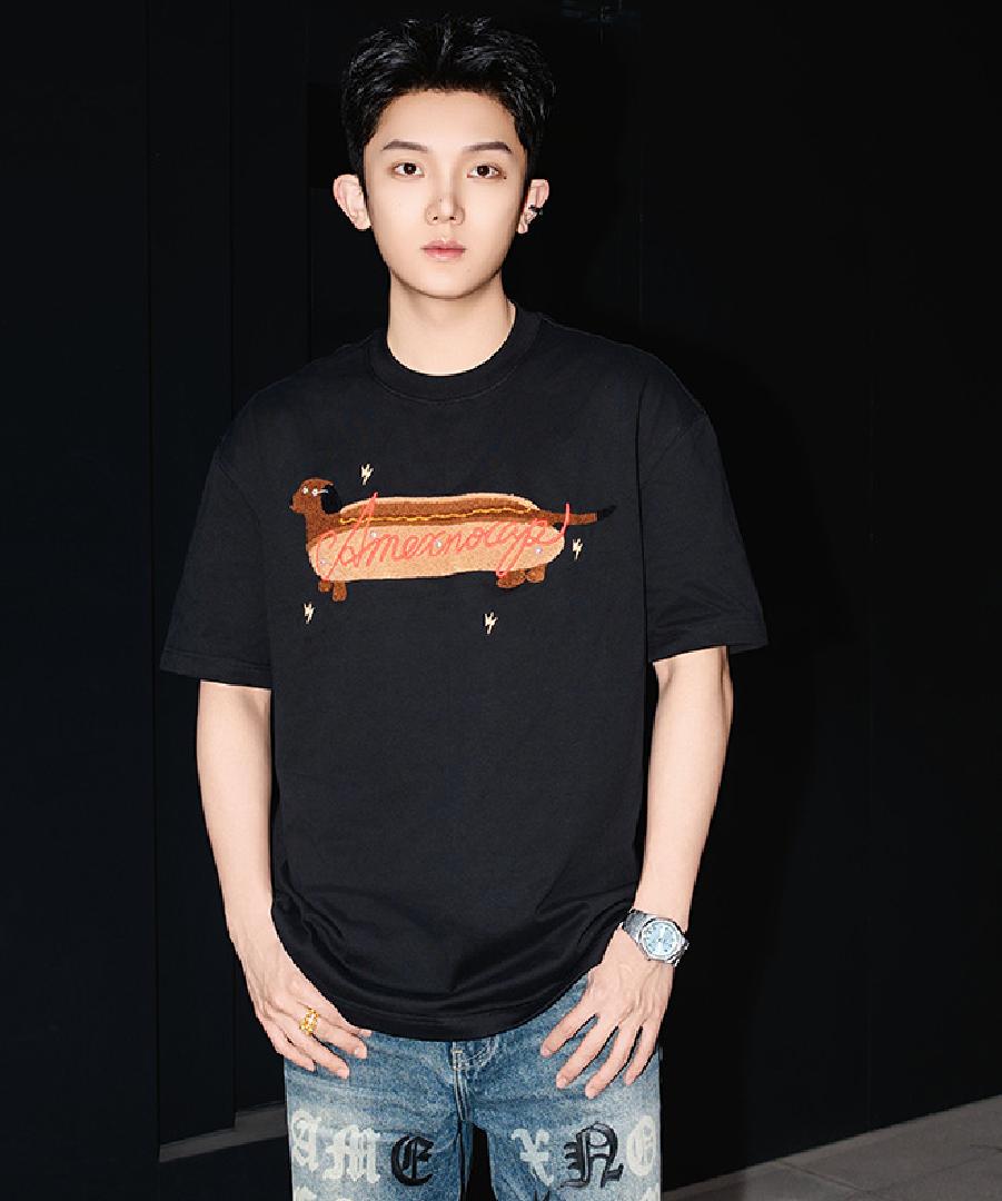 Unisex Hot Dog Chenille Tee