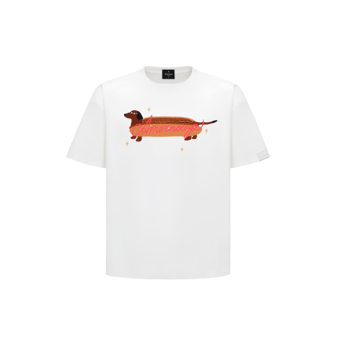 Unisex Hot Dog Chenille Tee