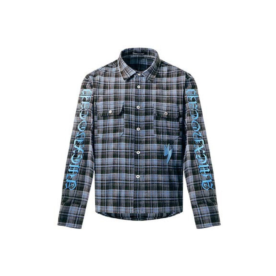 Unisex Blue Plaid Shirt
