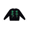 Unisex Floral Patterns Knit Jacket