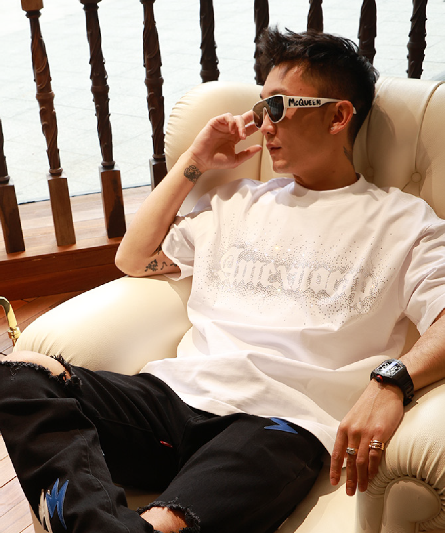 Unisex Black Crystal Tee