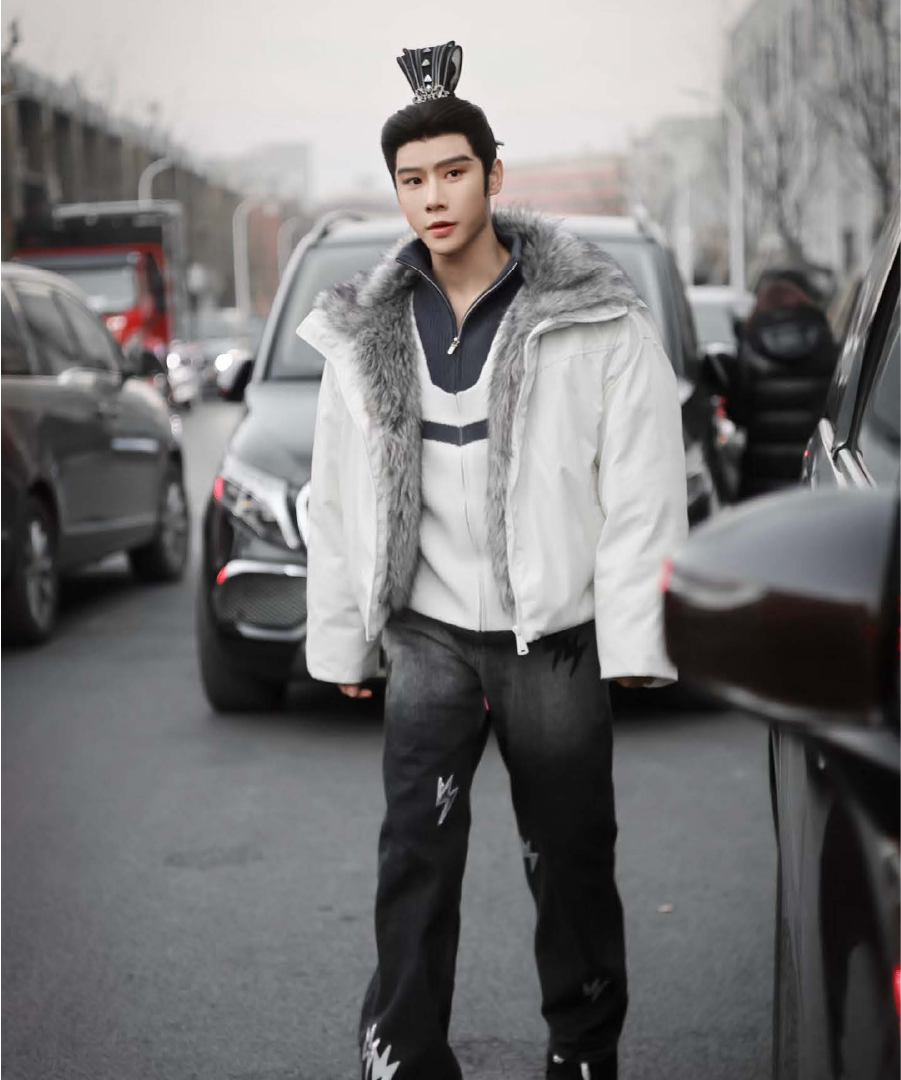 Unisex Mock Neck Knit Cardigan