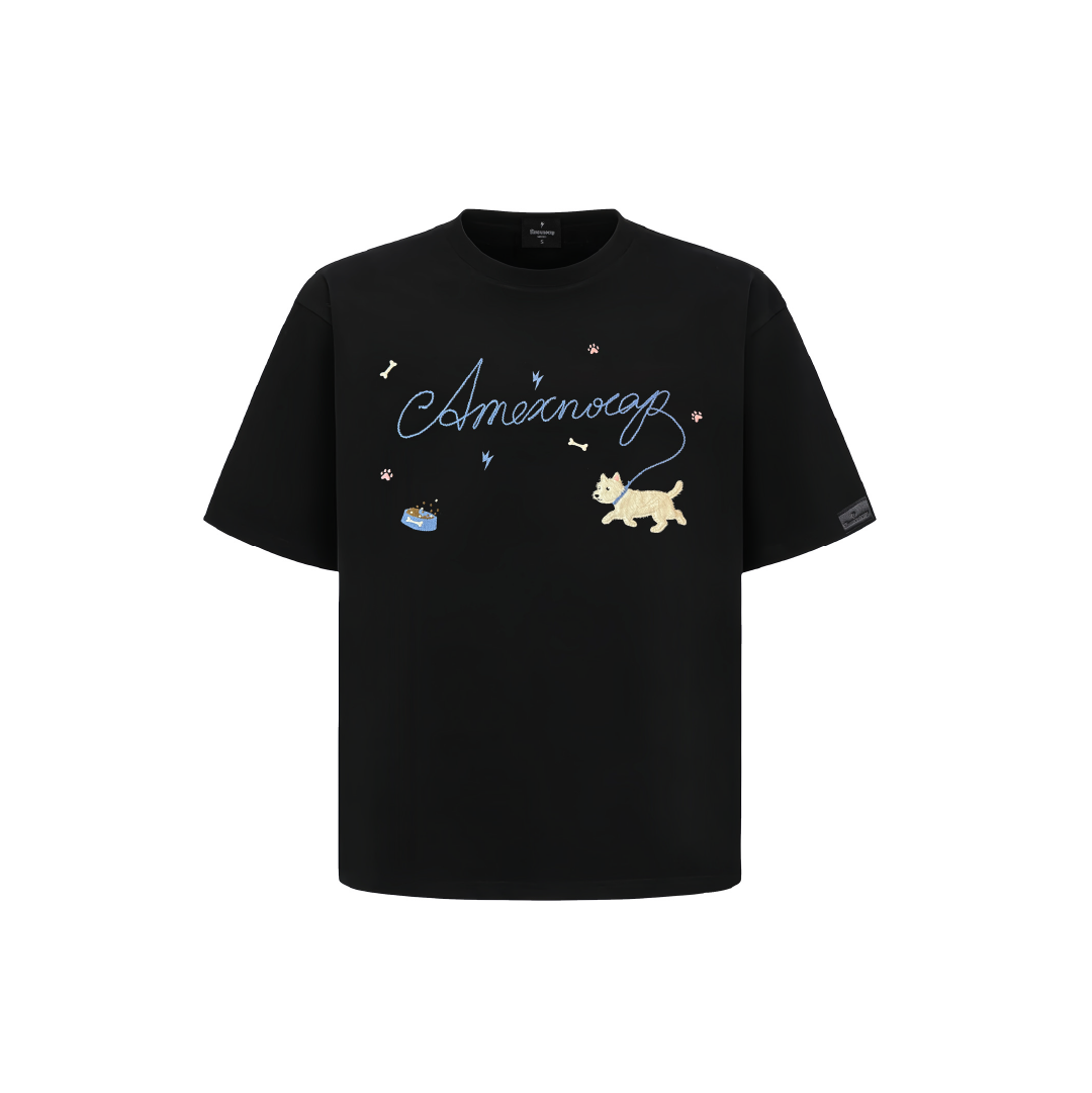 Unisex Dog-Walking Graphic Tee