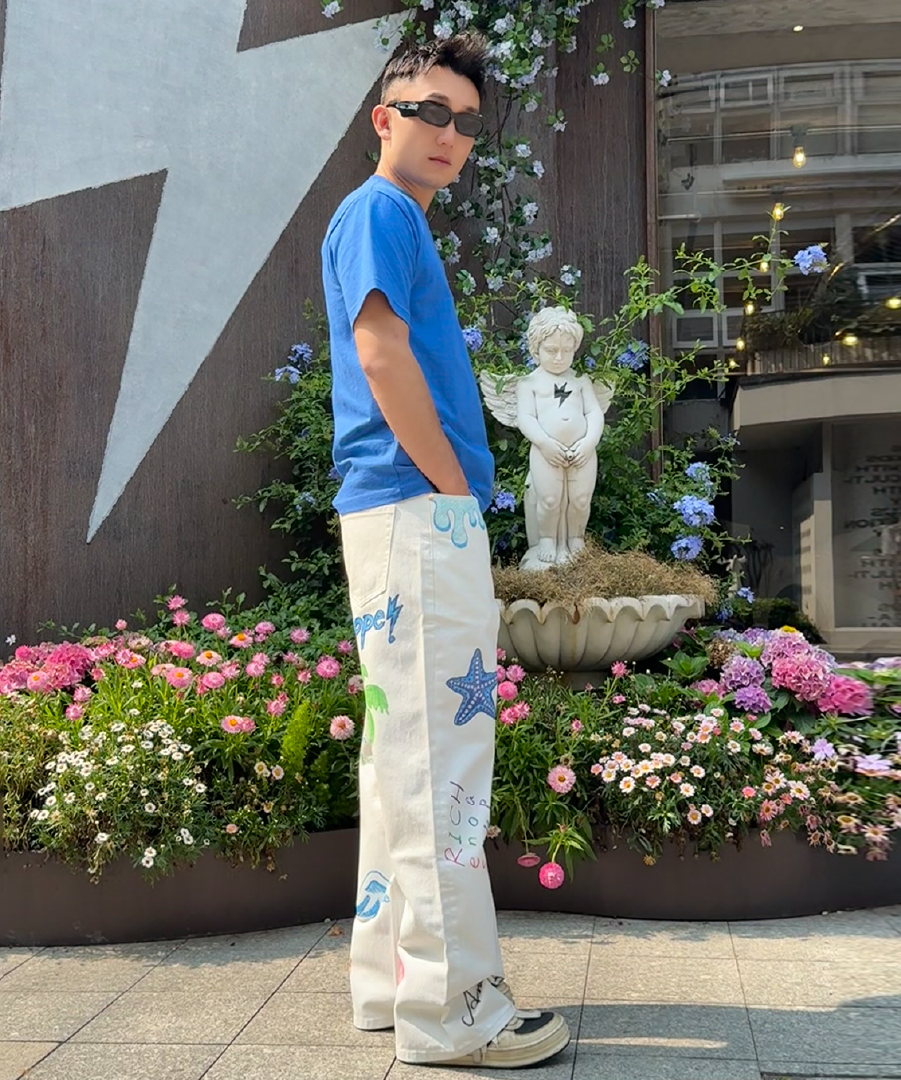 Unisex Doodle Jeans White