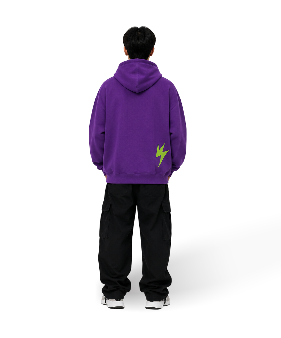 Unisex Lightning Bolt Sweater Purple