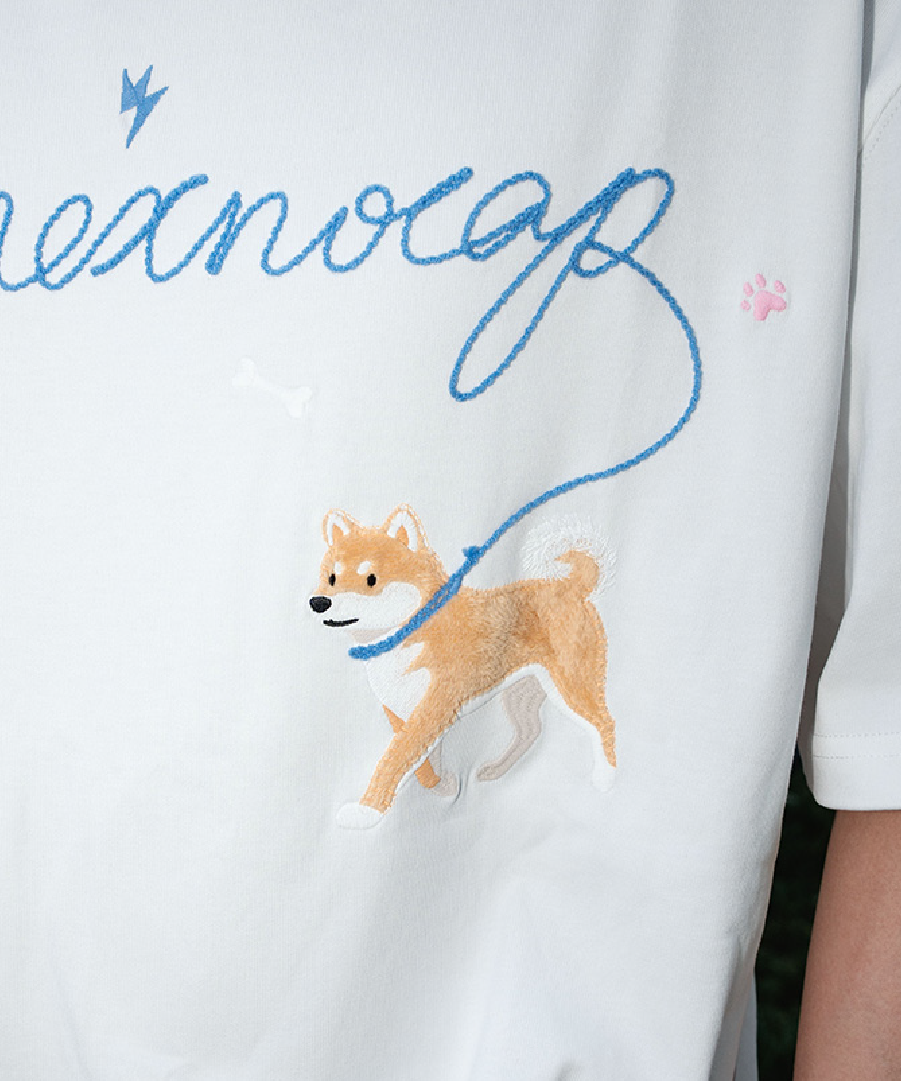 Unisex Dog-Walking Graphic Tee