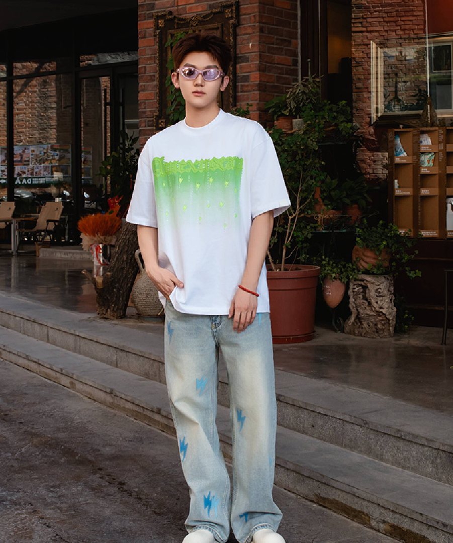 Unisex Neon Green Graphic Tee