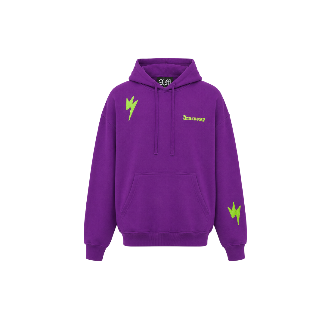 Unisex Lightning Bolt Sweater Purple