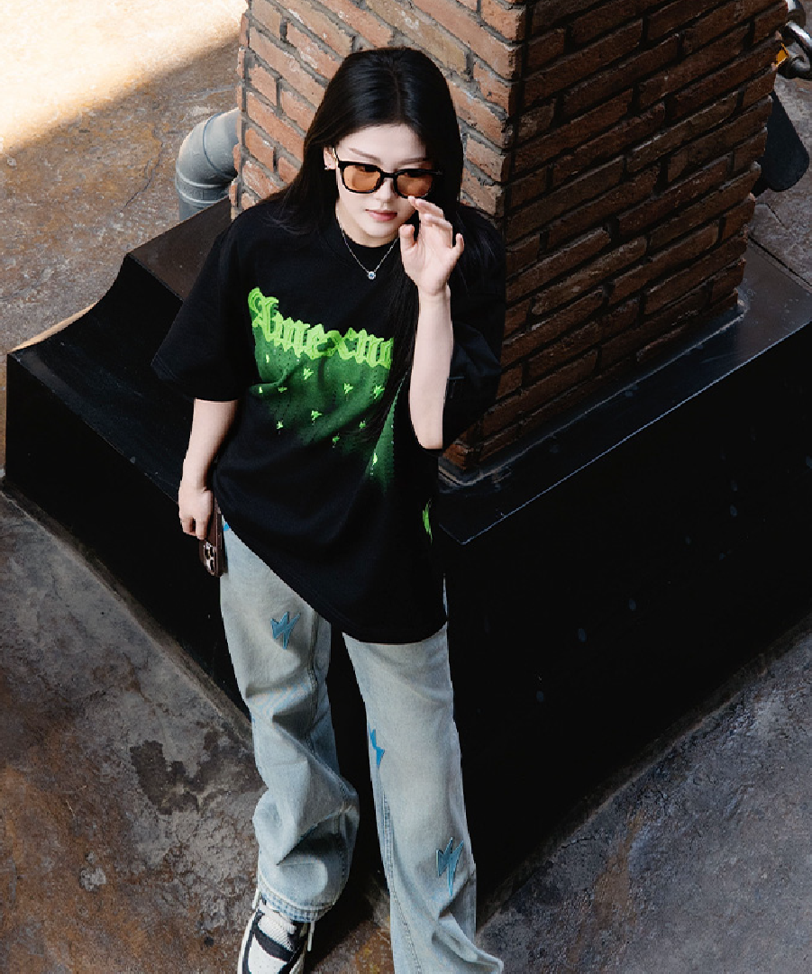 Unisex Neon Green Graphic Tee