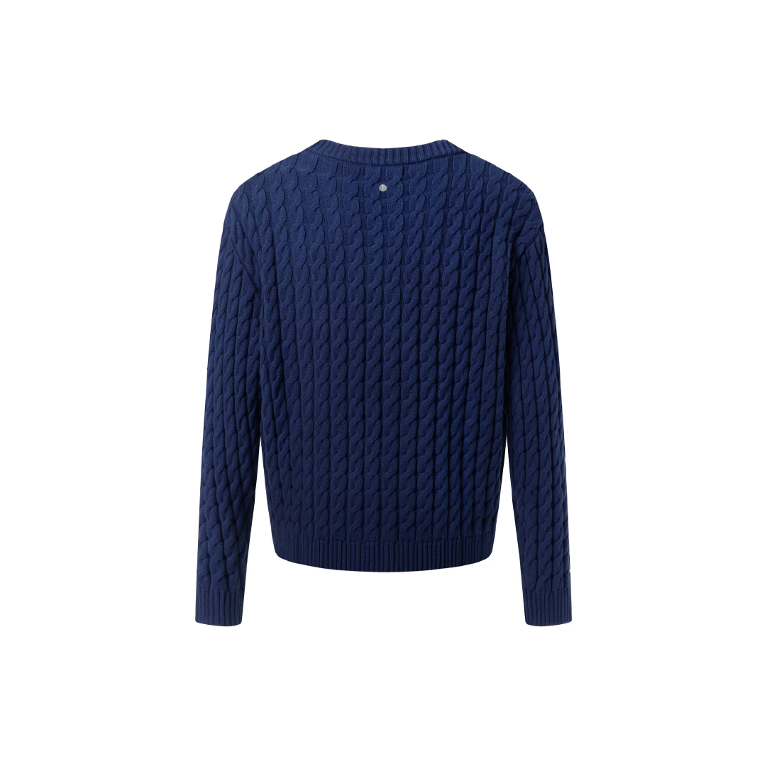 Unisex Knit Cardigan Dark Blue