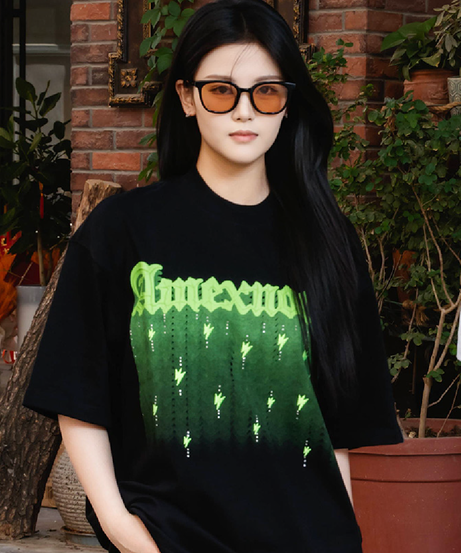 Unisex Neon Green Graphic Tee