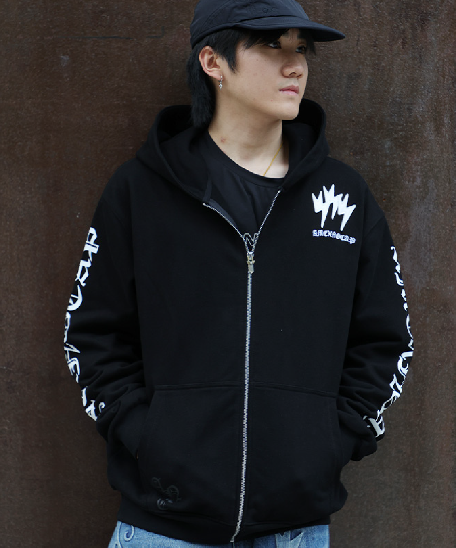 Unisex Logo Graphic Zip-Up Hoodie
