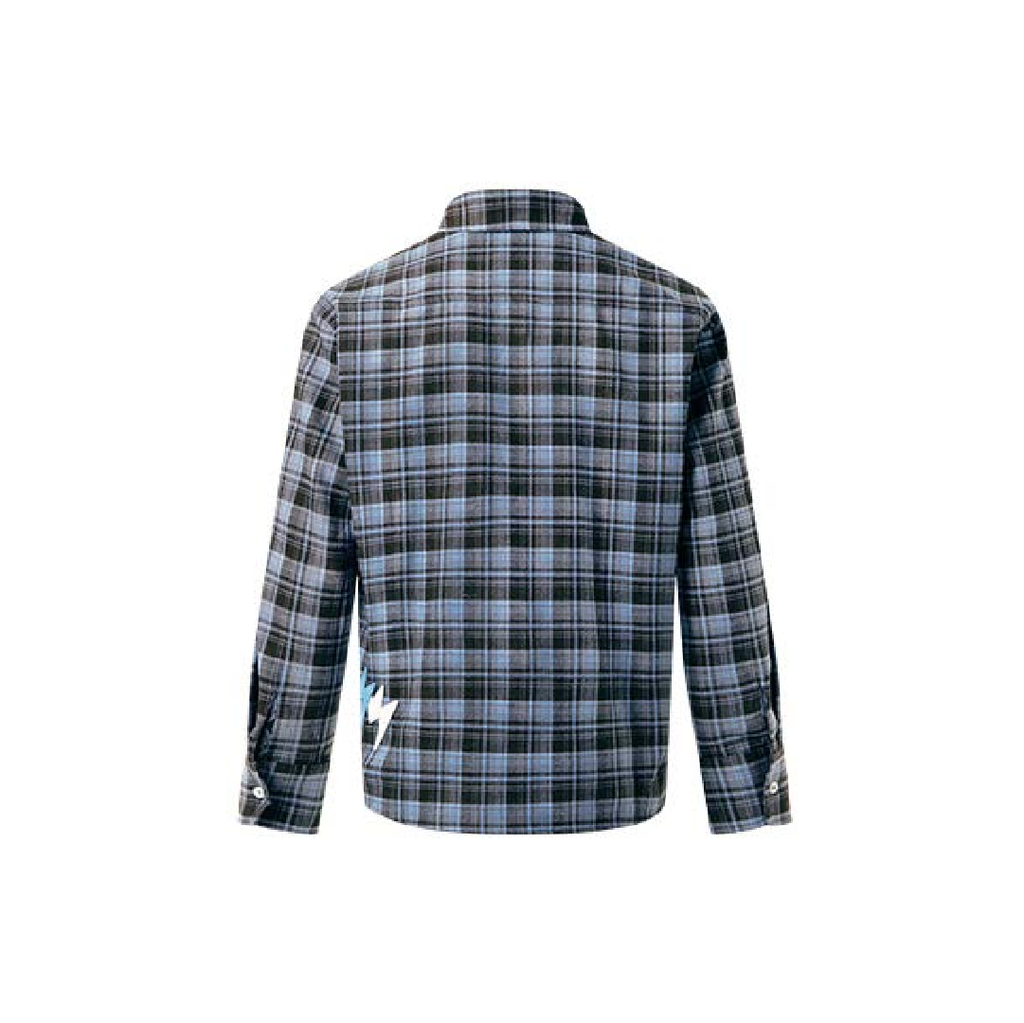 Unisex Blue Plaid Shirt