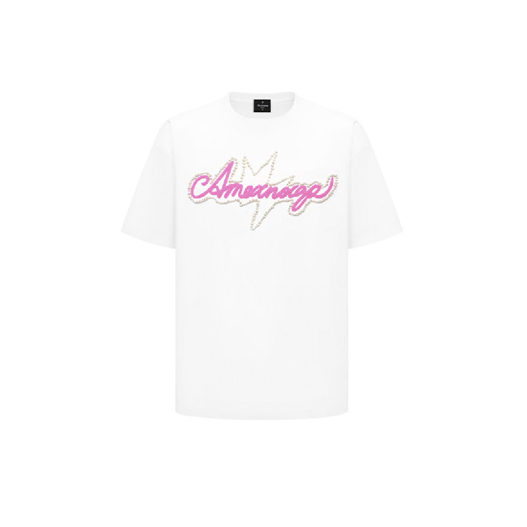 Unisex Pearl Outline Logo Tee