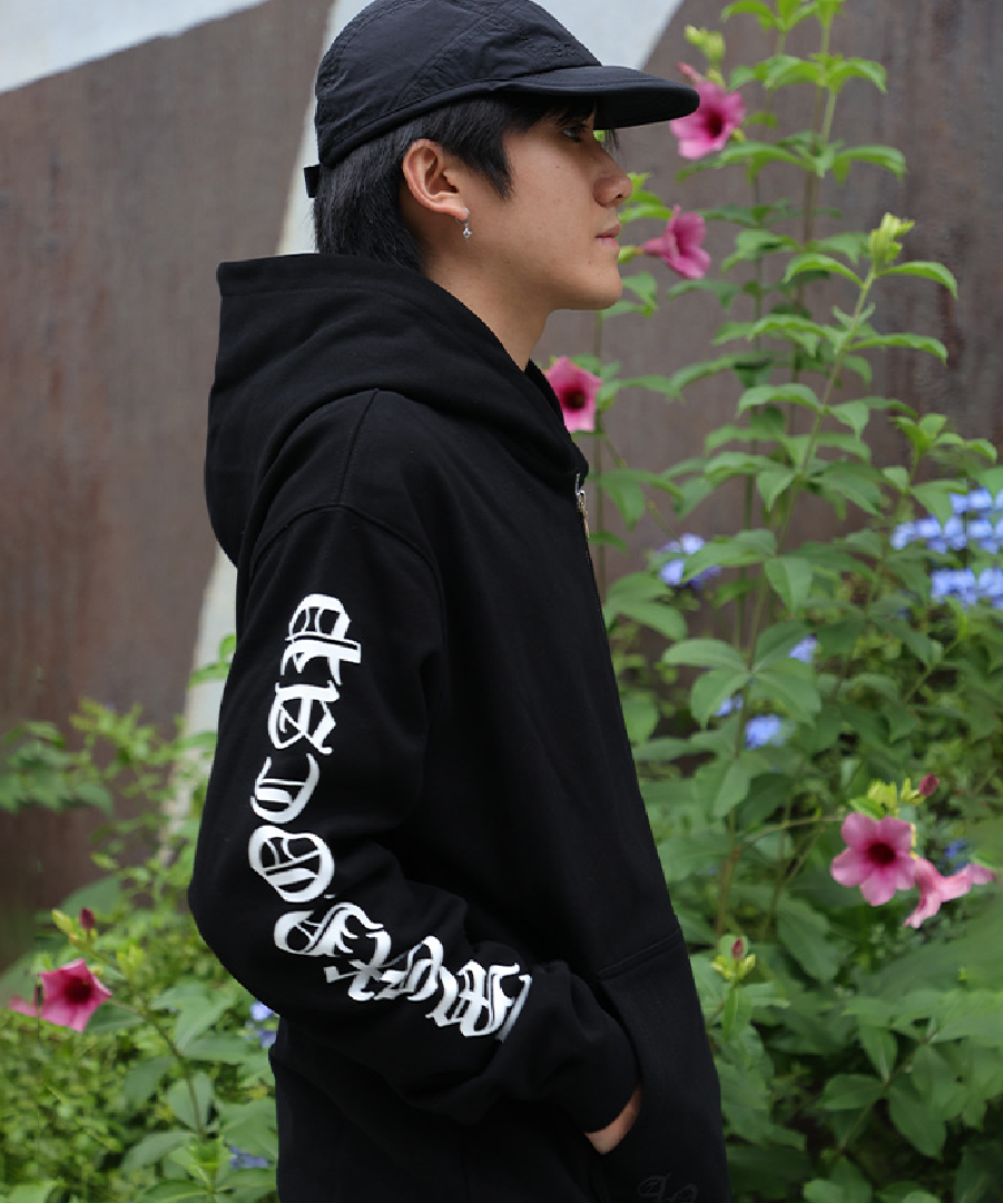 Unisex Logo Graphic Zip-Up Hoodie