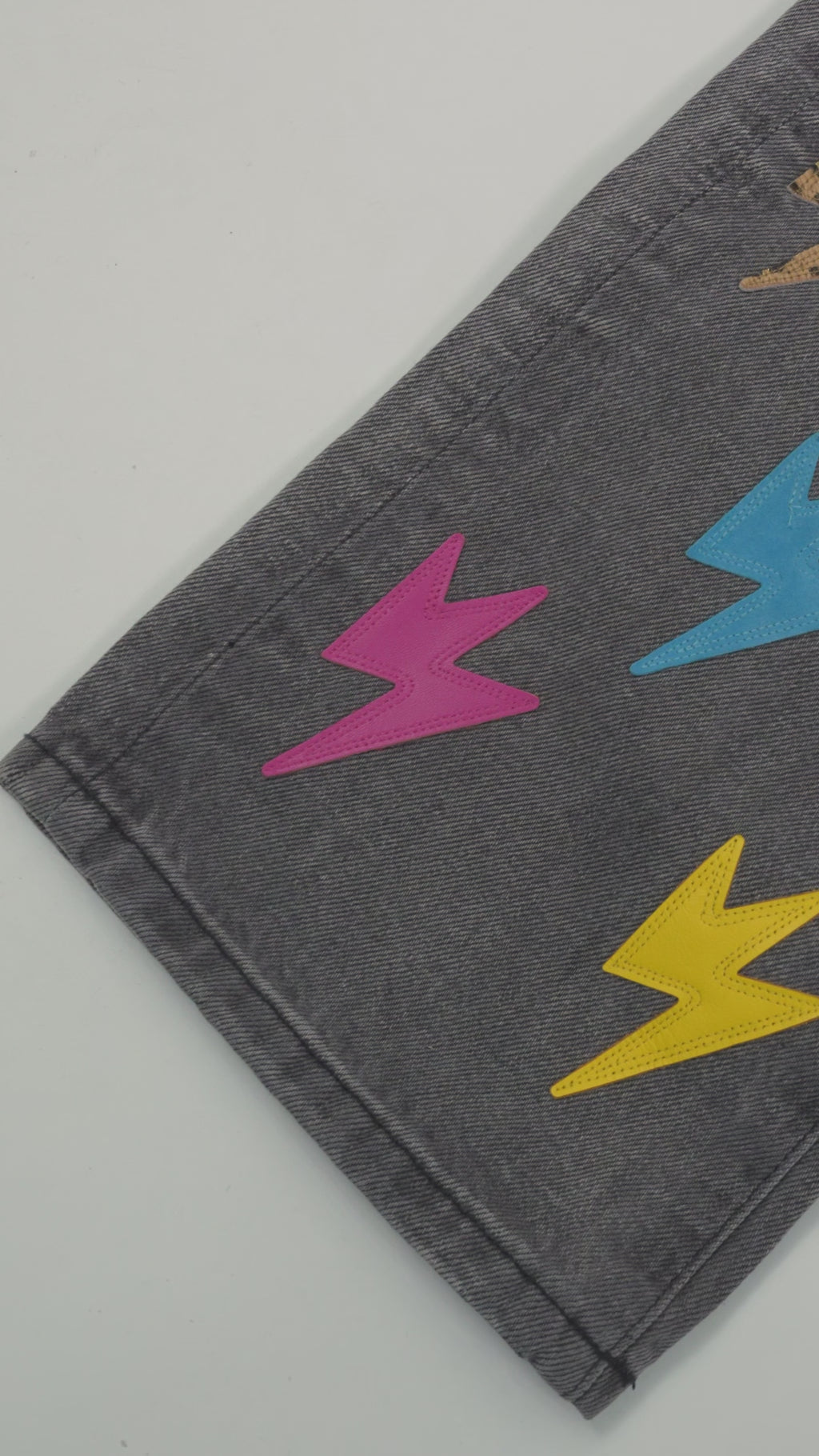 Unisex Lightning Bolt Jeans - Hong Kong Edition